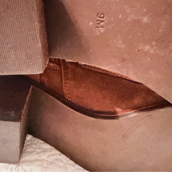 Jeffrey Campbell Sz 9 Brown 100% Lambs Leather Tall Lace Up boot Free People Joe - Picture 16 of 16